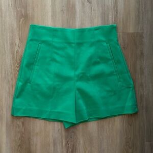 Zara green shorts